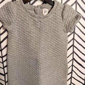 BabyGap Grey Silver Sparkle Sweatshirt Dress Baby Girl 18-24M